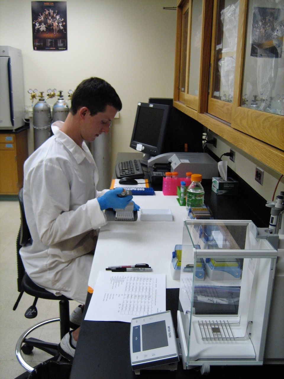 Brendon Smith in the Bioacoustics Research Lab
at the University of Illinois at Urbana-Champaign